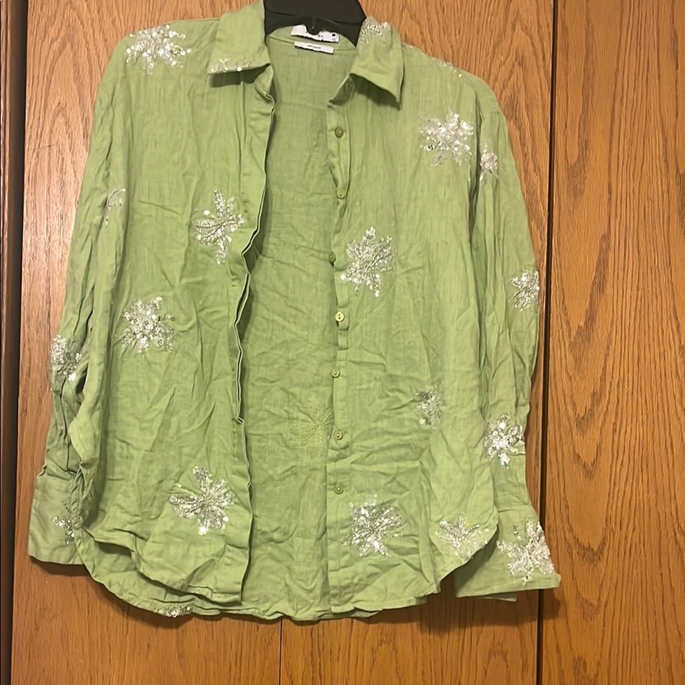 Reserved Green Floral Women's Swim Coverup Set - Picture 4 of 14